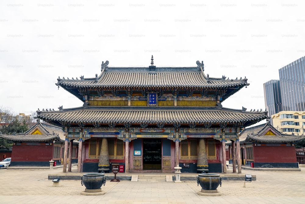 Il tempio buddista di Hohhot, tempio della pagoda cinque nella Mongolia interna, Hohhot, Cina