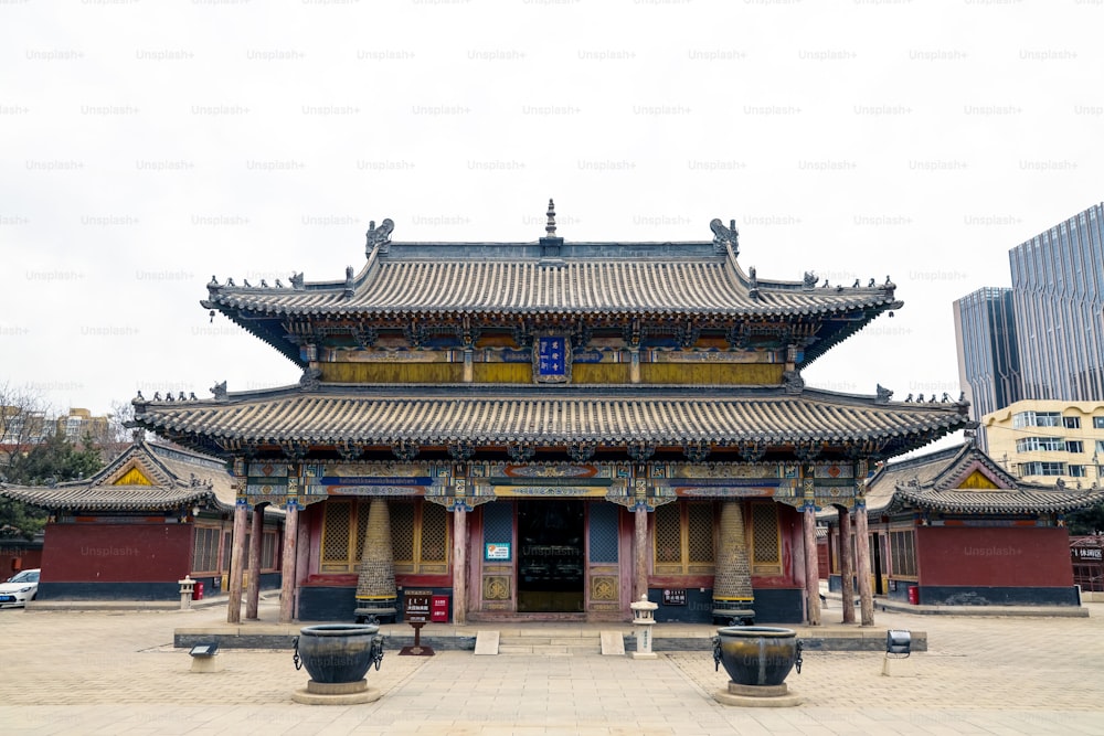 The Buddhist temple of Hohhot, Five Pagoda temple in Inner Mongolia, Hohhot, China