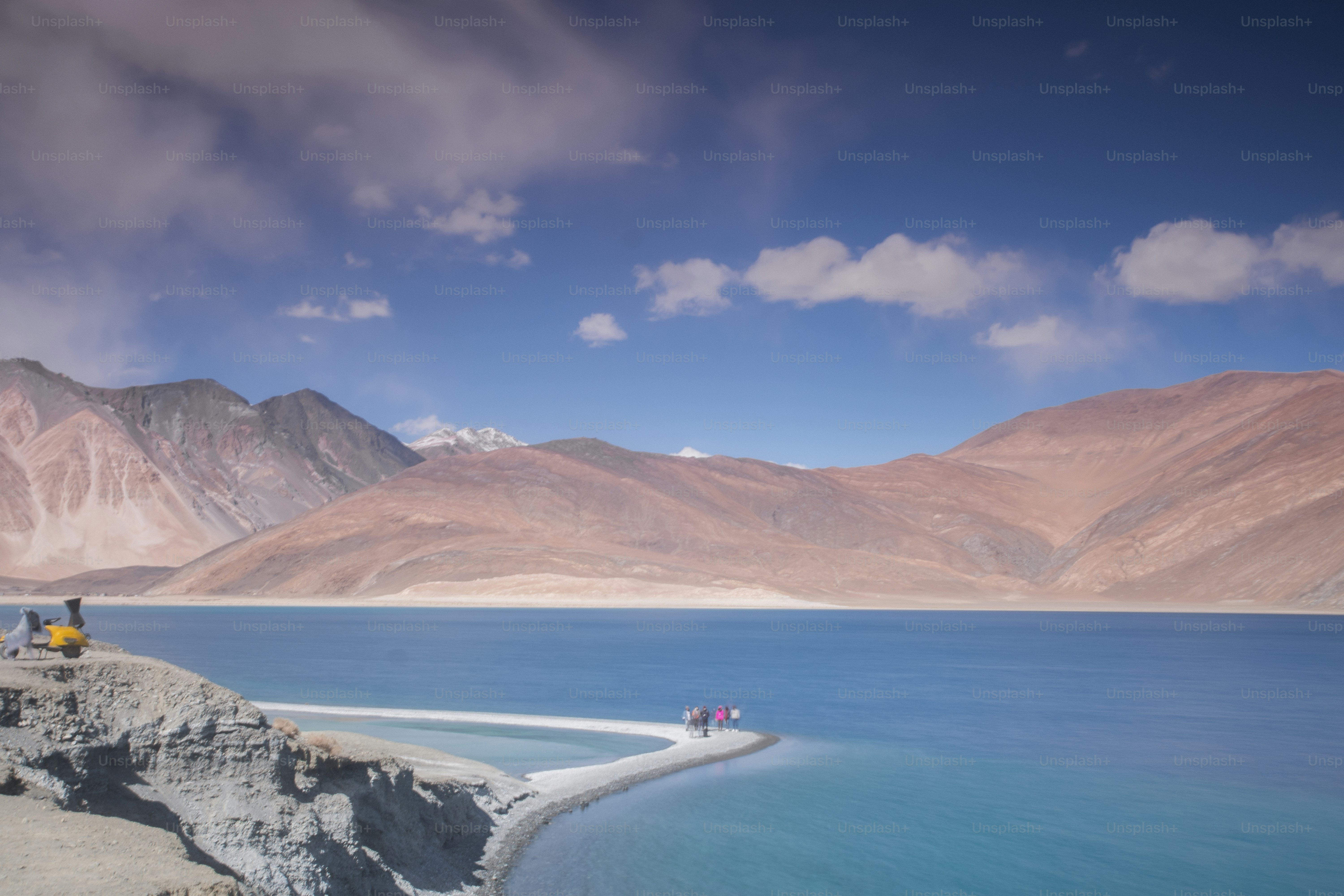 インド ヒマラヤ ナダック バンゴンン湖 北インドのラダックにある