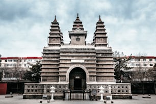 The historical Cideng, Five Pagoda Temple in the city of Hohhot in Inner Mongolia in north-west China