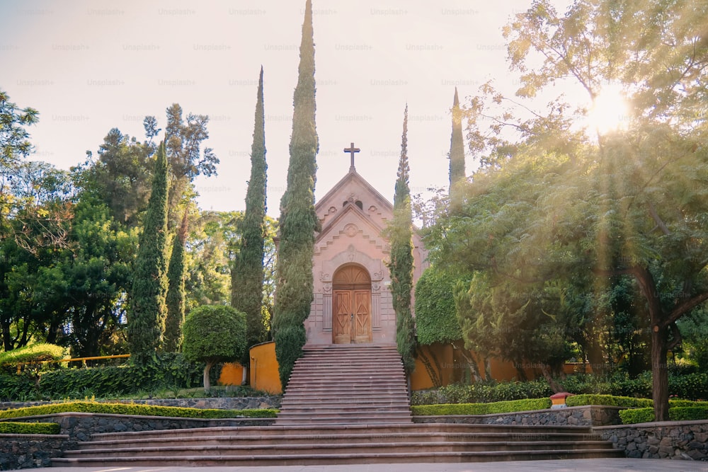 Una iglesia en el Cerro de las Campanas en Querétaro, México