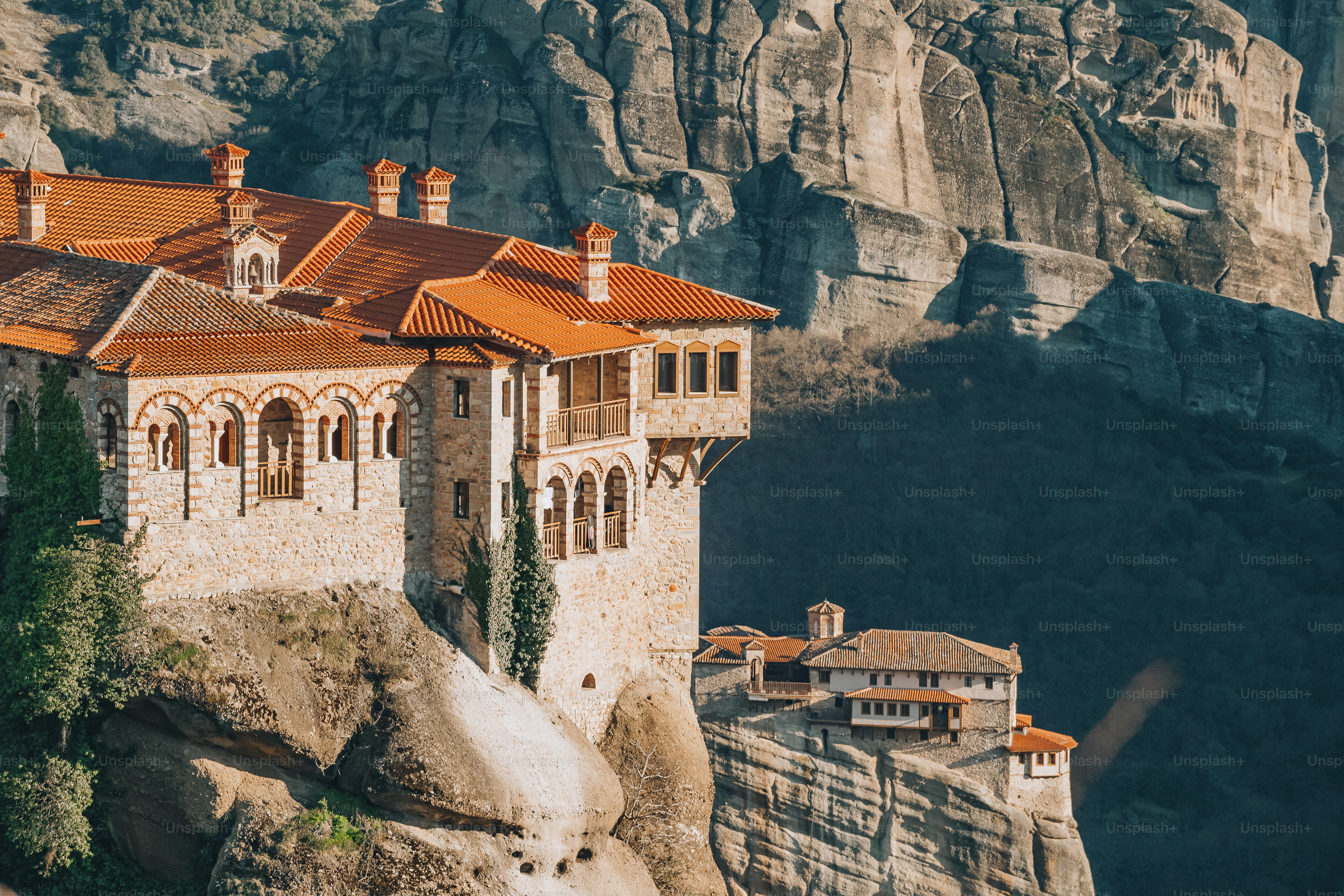 The ancient monastery of Meteora, Greece
