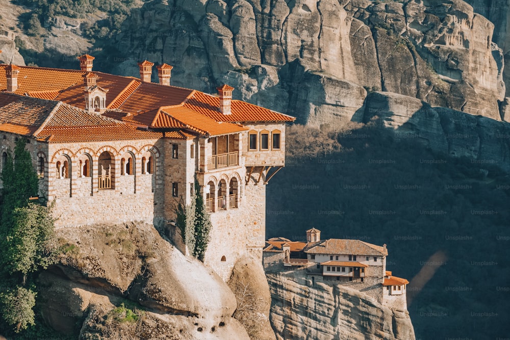 El antiguo monasterio de Meteora, Grecia