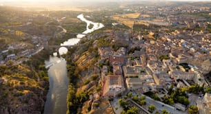 The townscape of historical Toledo in Castilla-La Mancha, declared a World Heritage Site by UNESCO, Spain
