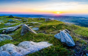 Sundown in the Wicklow Mountains