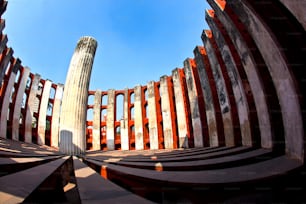 Astronomical observatory Jantar Mantar in Delhi