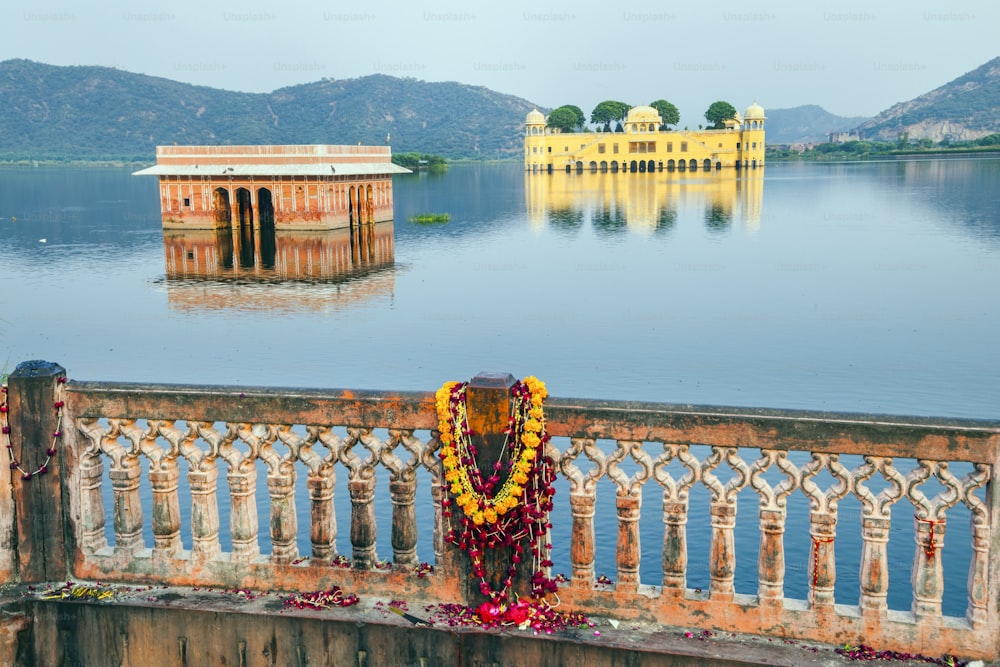 Water Palace (Jal Mahal) in Man Sagar Lake. Jaipur, Rajasthan, India. 18th Century. The palace Dzhal-Mahal