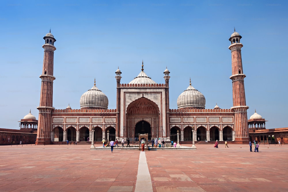Jama Masjid é a principal mesquita de Old Delhi, na Índia.