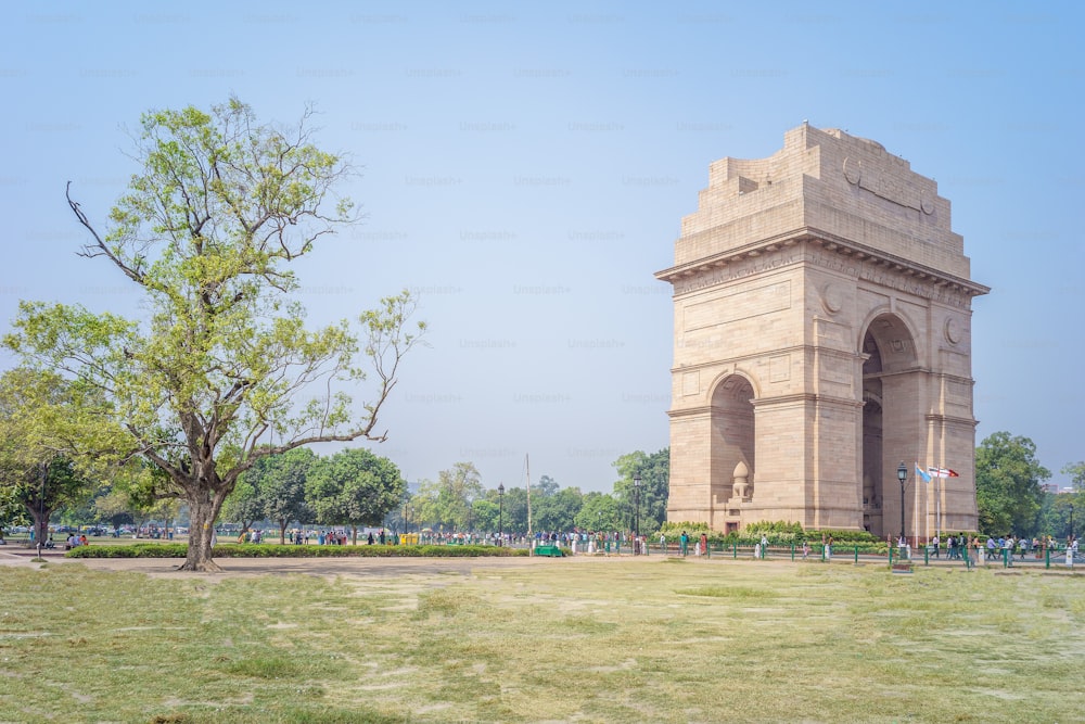 Canopy und India Gate in Neu-Delhi, Indien