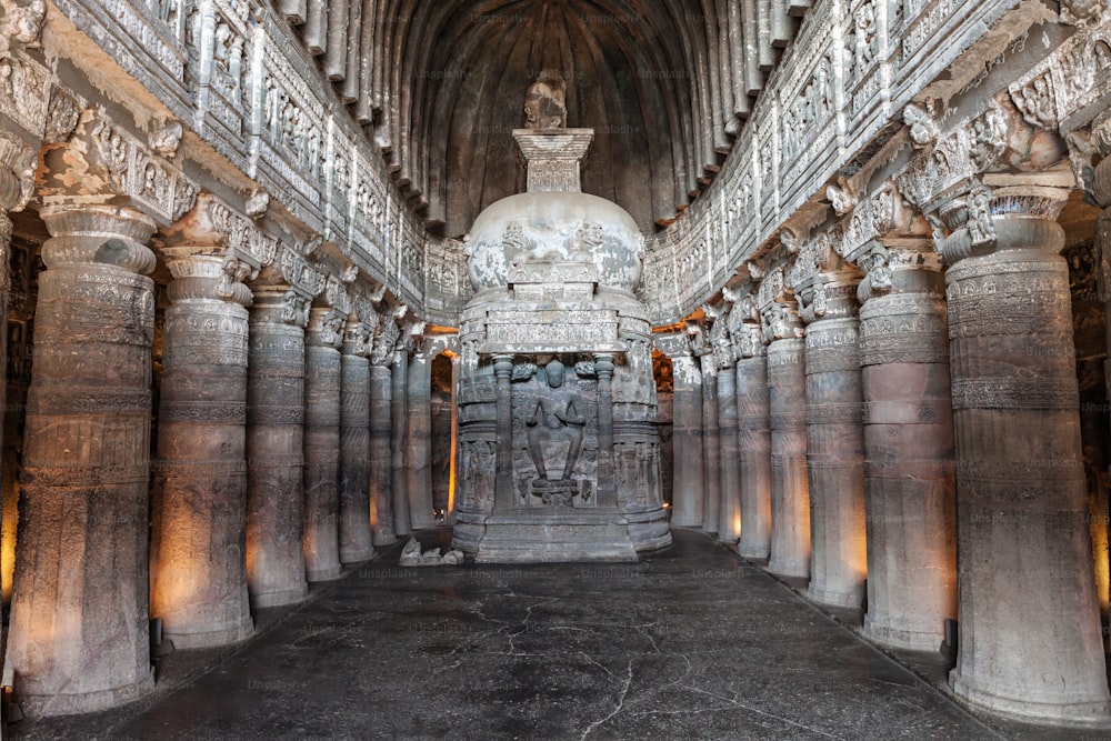 Ajanta caves near Aurangabad, Maharashtra state in India