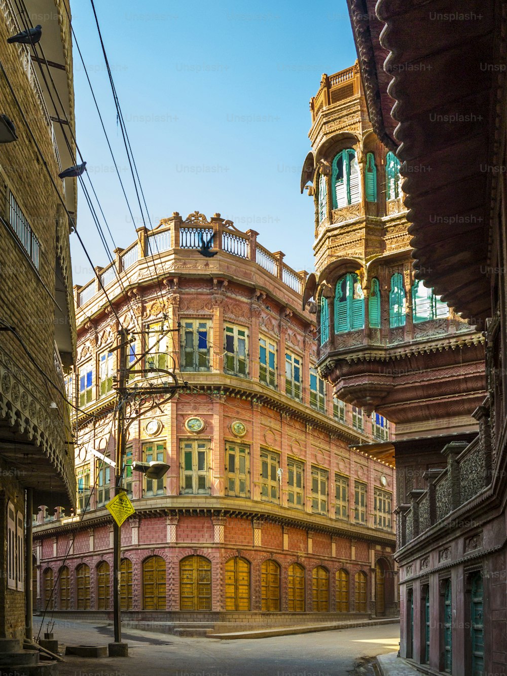 hermoso haveli antiguo en Bikaner, Rajasthan, India