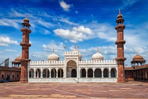 Moti Masjid (Pearl Mosque) in Bhopal, Madhya Pradesh, India