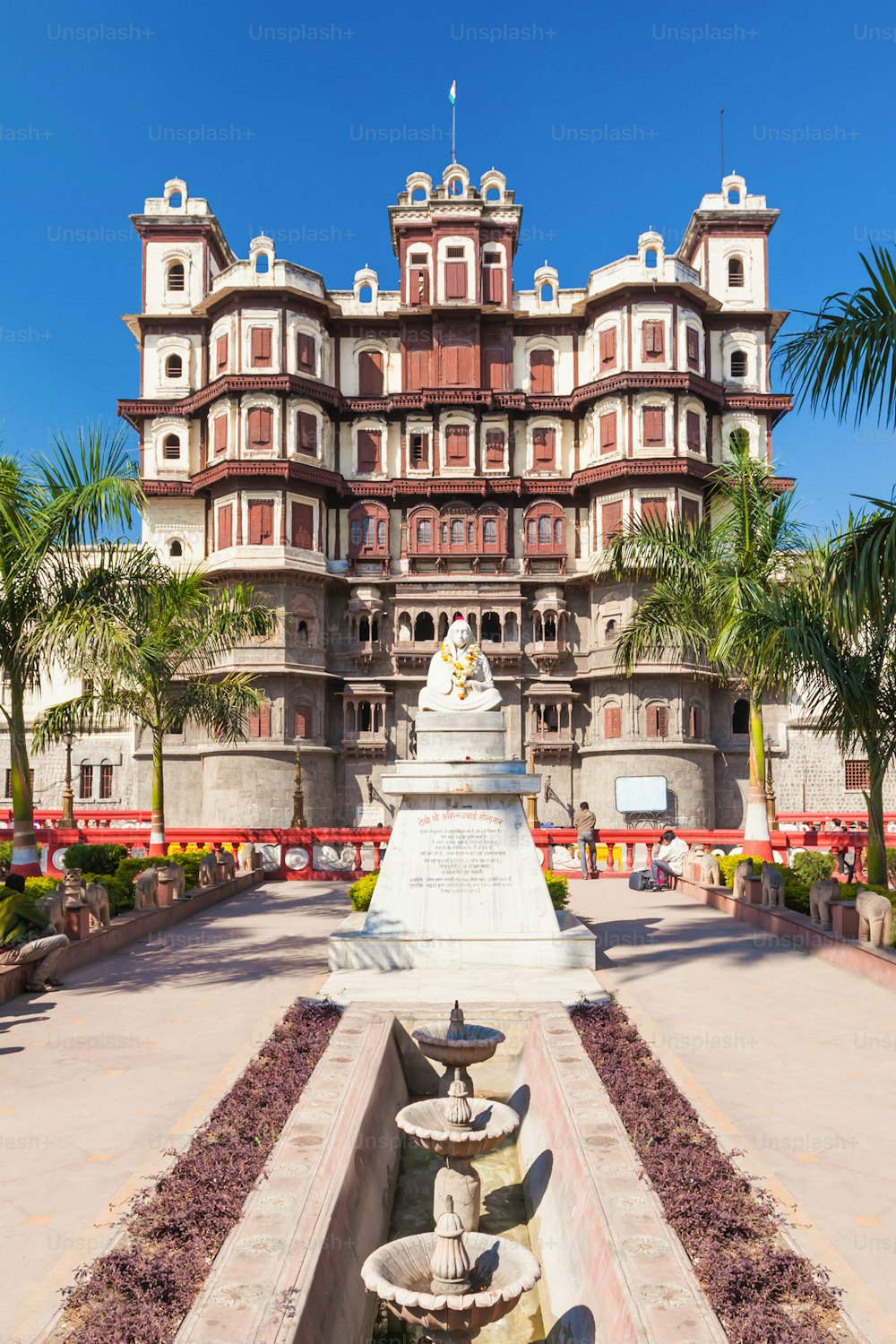 Le palais Rajwada à Indore en Inde