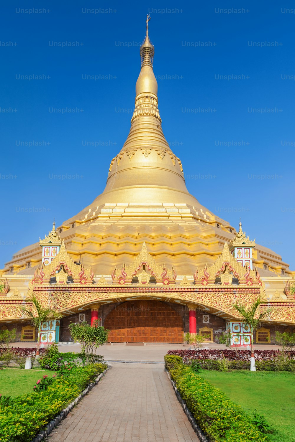 The Global Vipassana Pagoda is a Meditation Hall in Mumbai, India