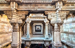 Adalaj or Rudabai Stepwell in Adalaj village near Ahmedabad - Gujarat State of India