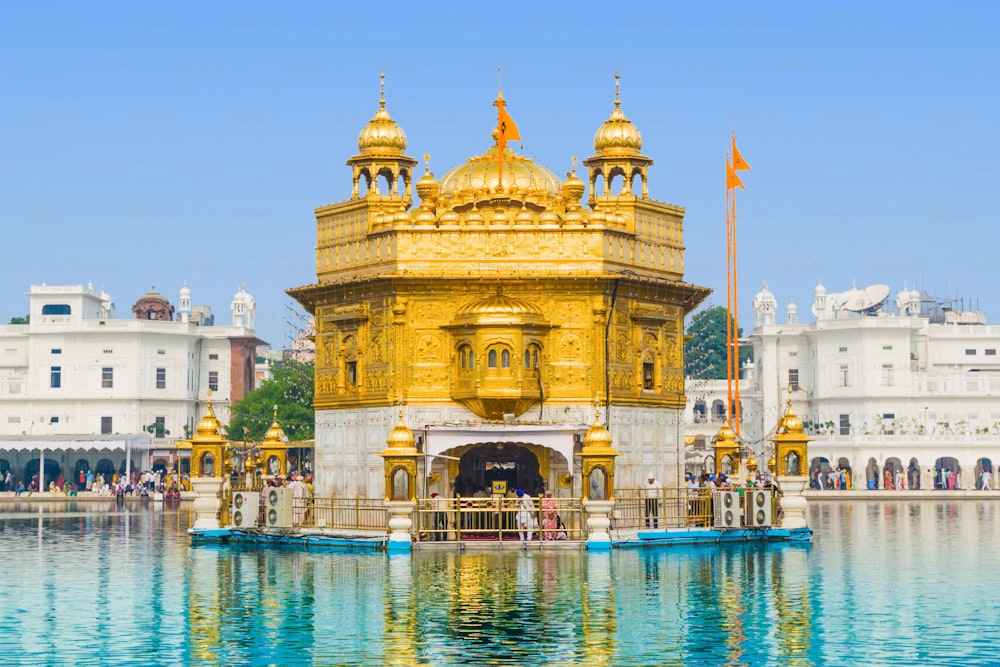 Templo Dorado (Harmandir Sahib) en Amritsar, Punjab, India