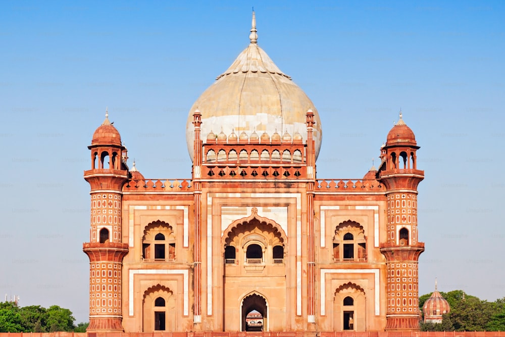 Safdarjung's Tomb is a sandstone and marble mausoleum in New Delhi, India