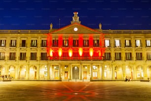 New Spain Square or Plaza Espana Nueva in Vitoria-Gasteiz city, Basque Country in northern Spain