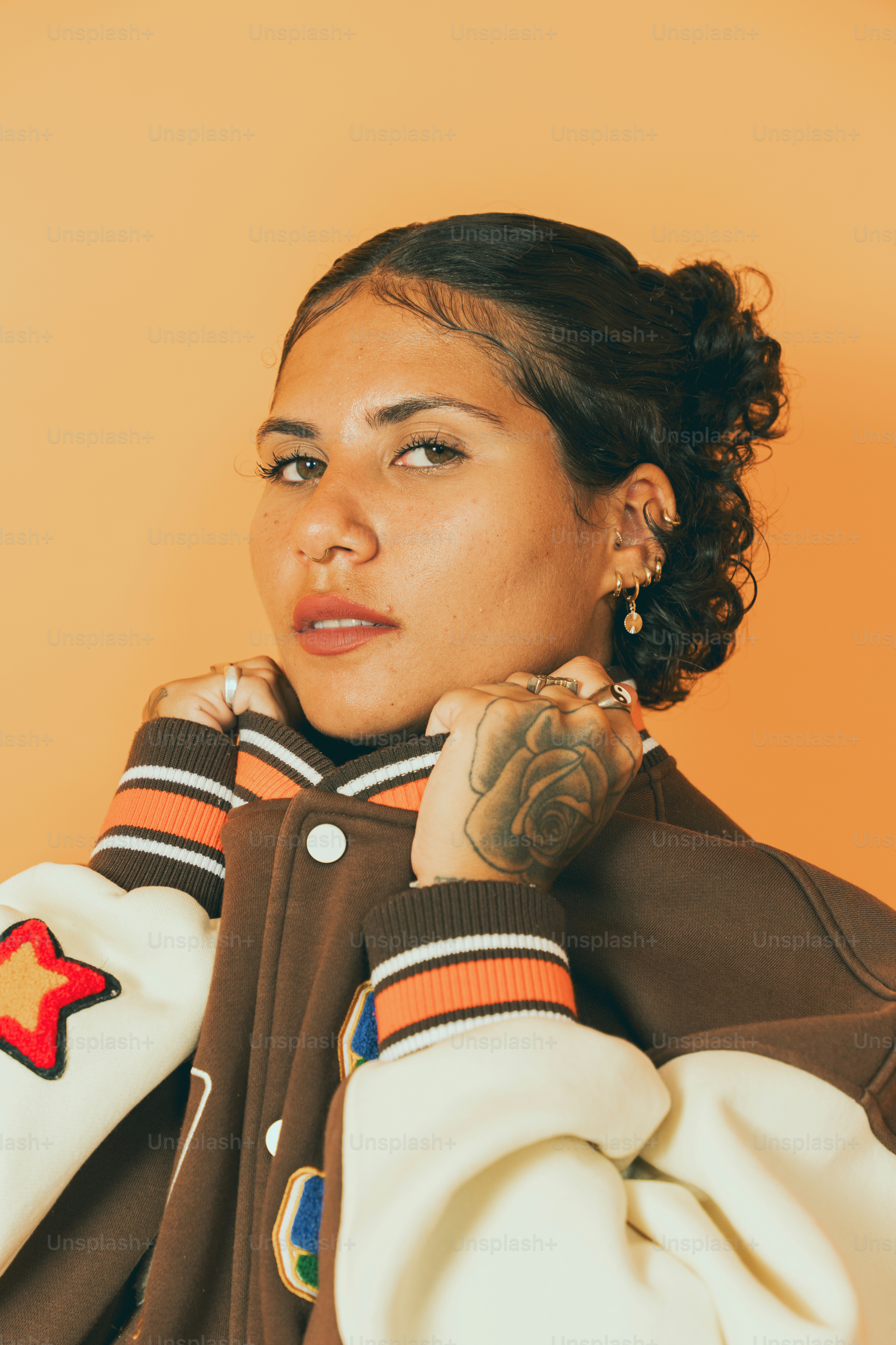 a woman with a tattoo on her arm