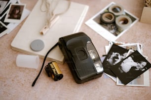 a cell phone sitting on top of a table