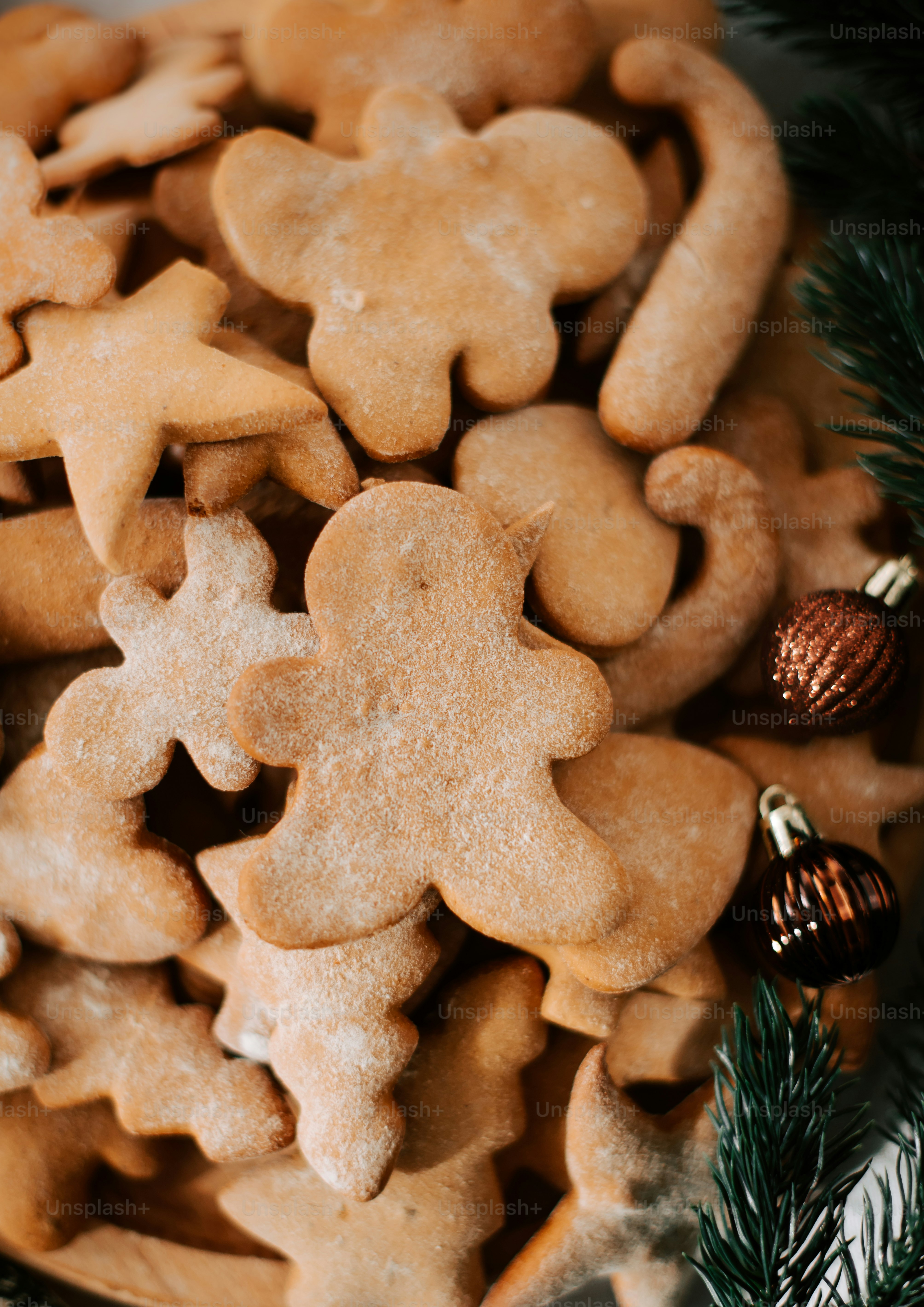 a plate full of cut out ginger cookies