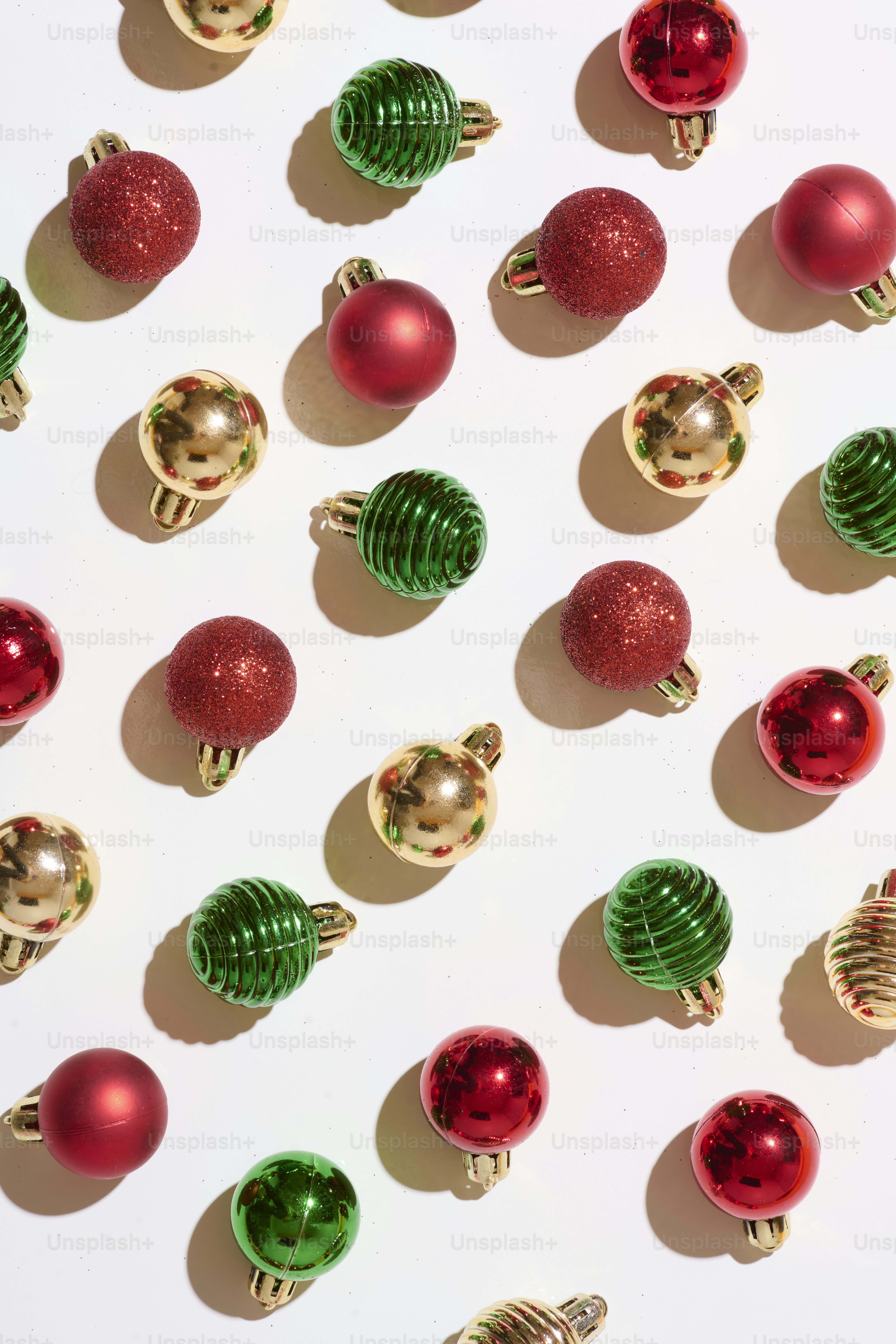 a white table topped with lots of christmas ornaments