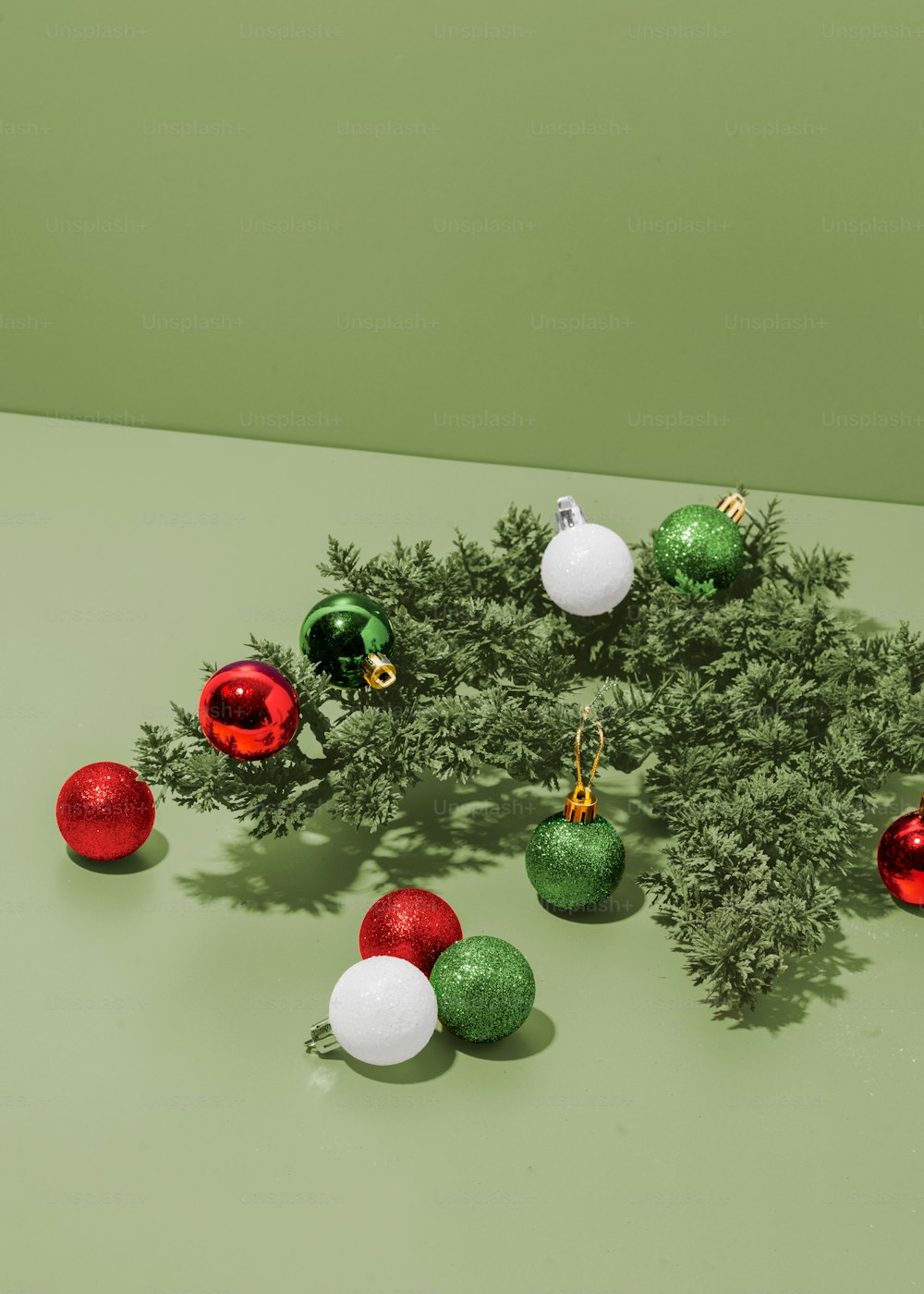 a group of ornaments sitting on top of a table