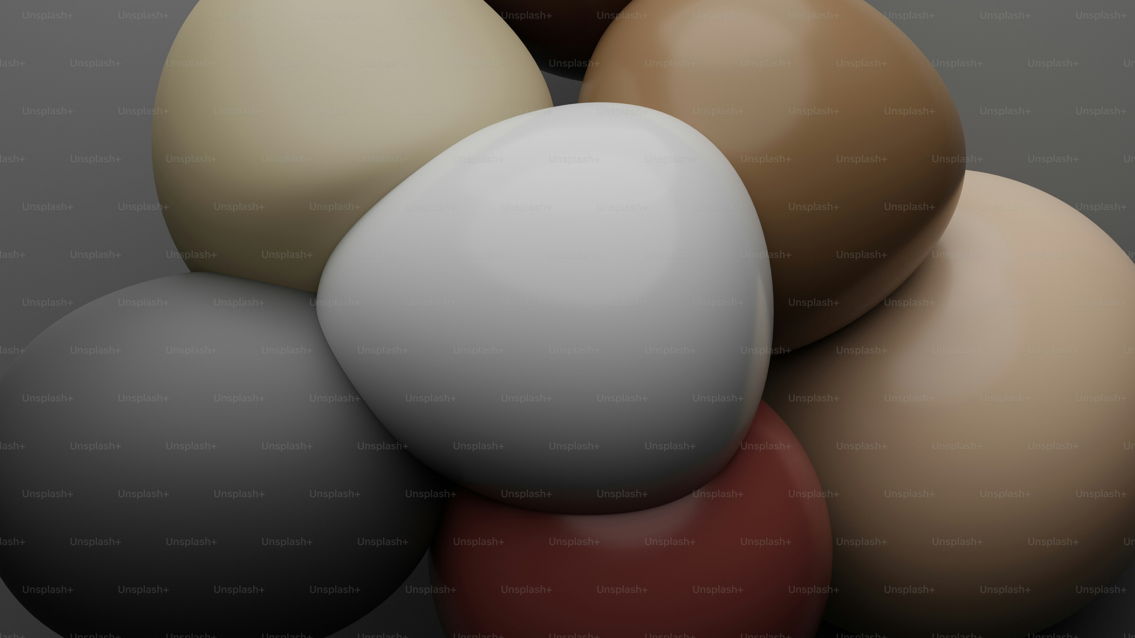 A group of eggs sitting on top of each other photo Muted tones Image