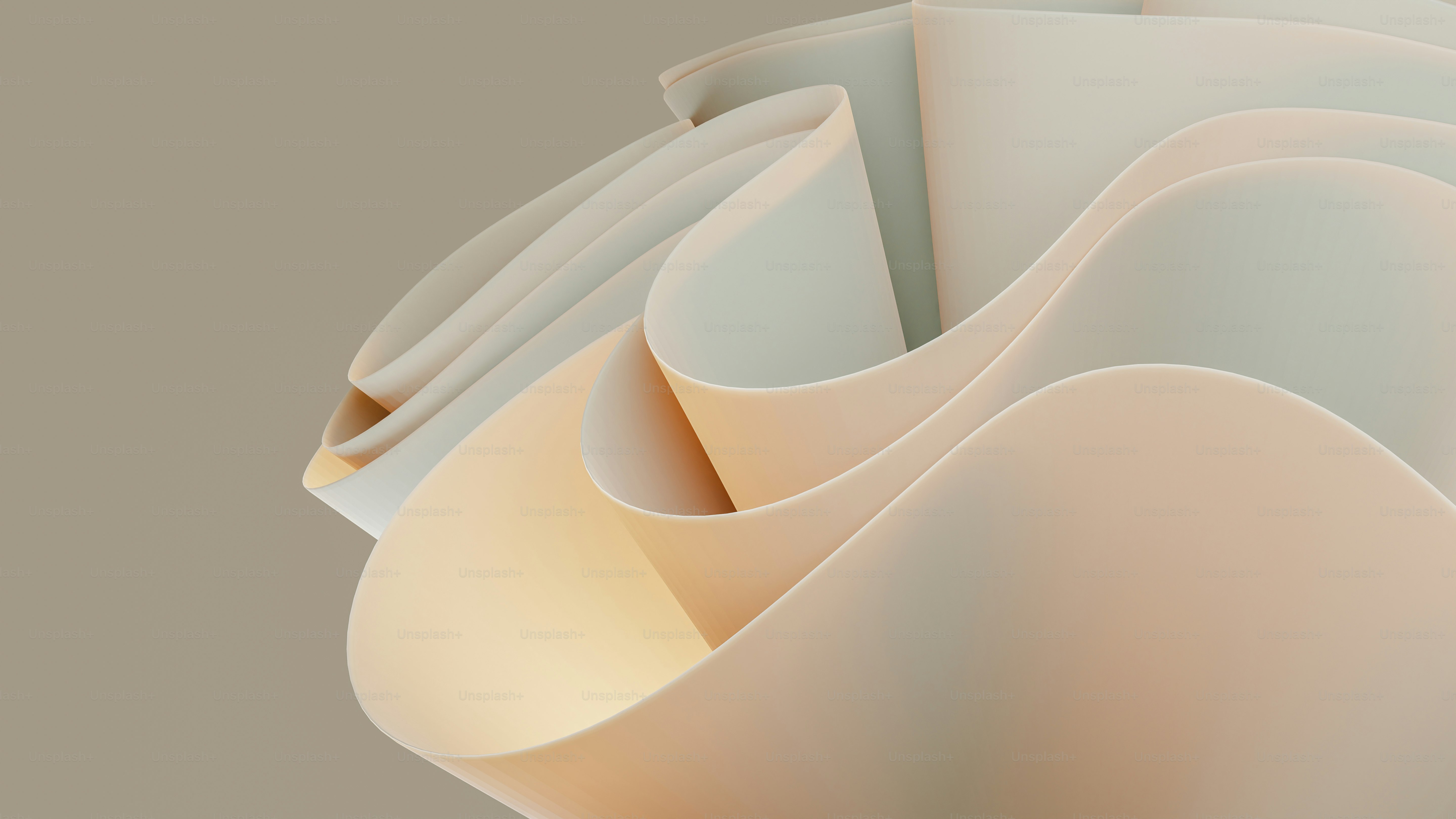 a close up of a white object with a brown background