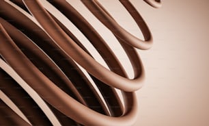 a close up of a bunch of chocolate swirls