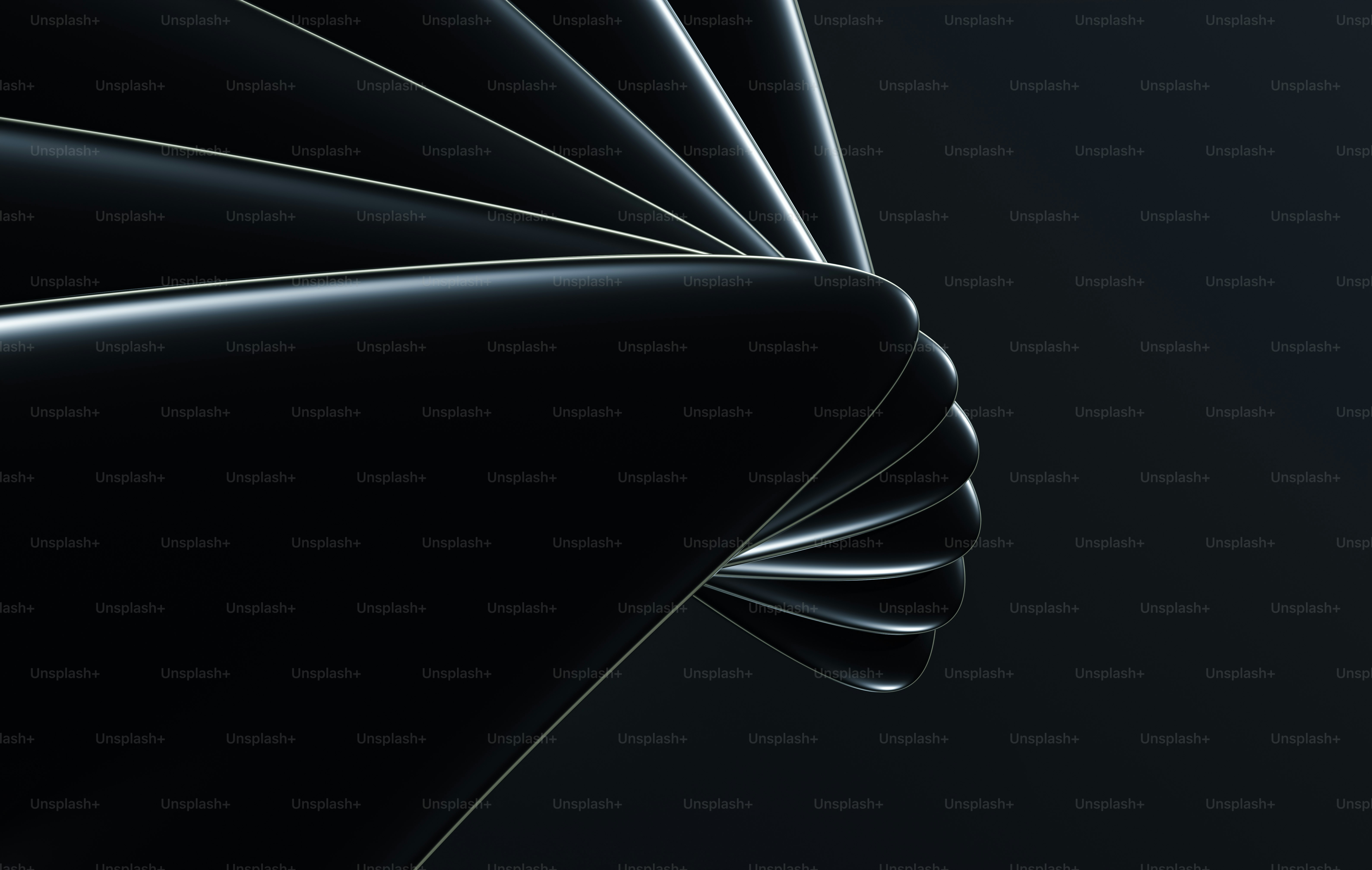 Un fond noir avec un design en forme de spirale - Photo sur Unsplash+