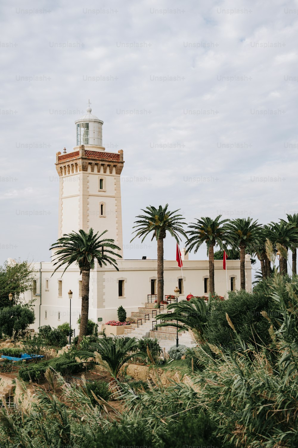 a tall tower with a clock on top of it