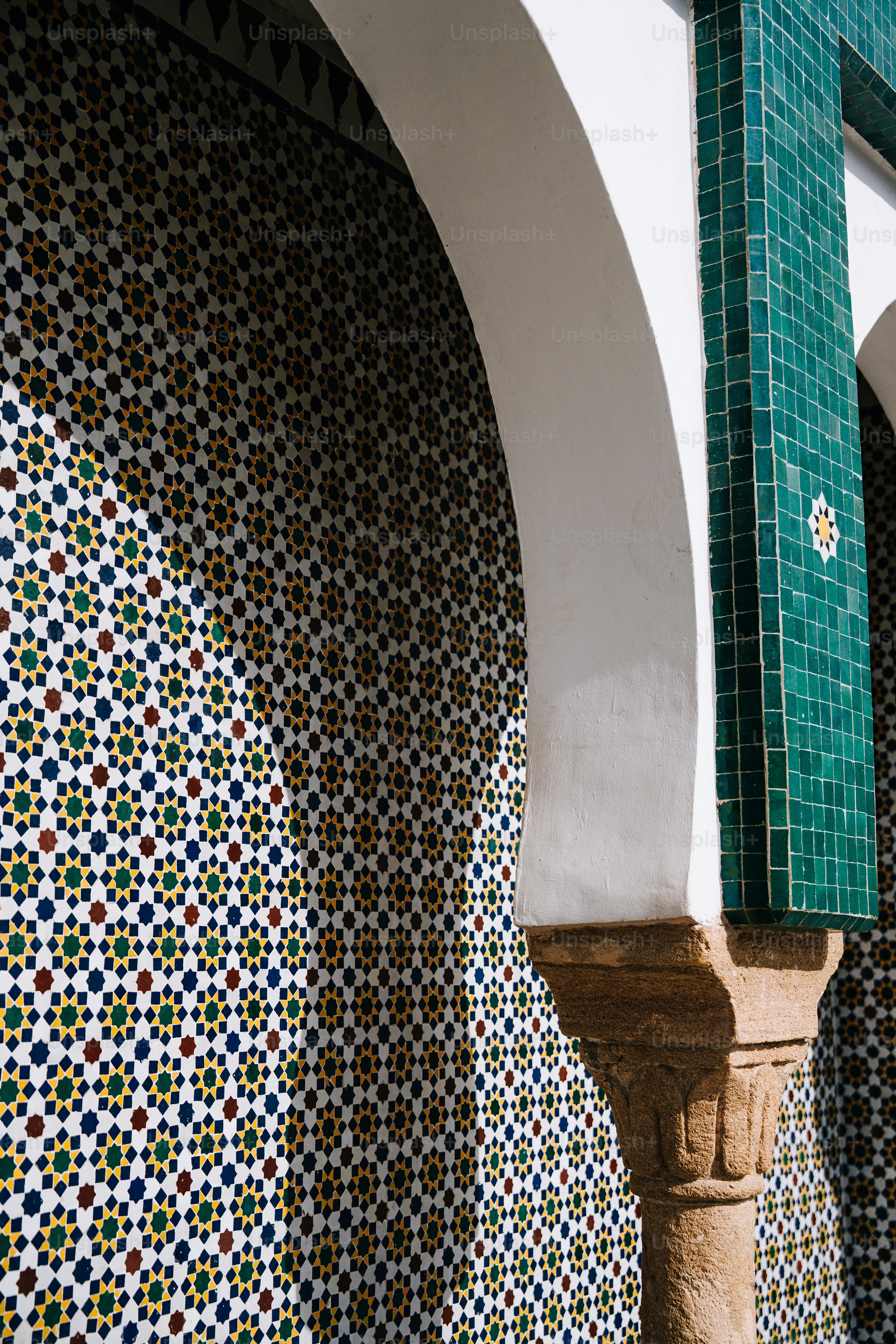 a close up of a wall with a clock on it