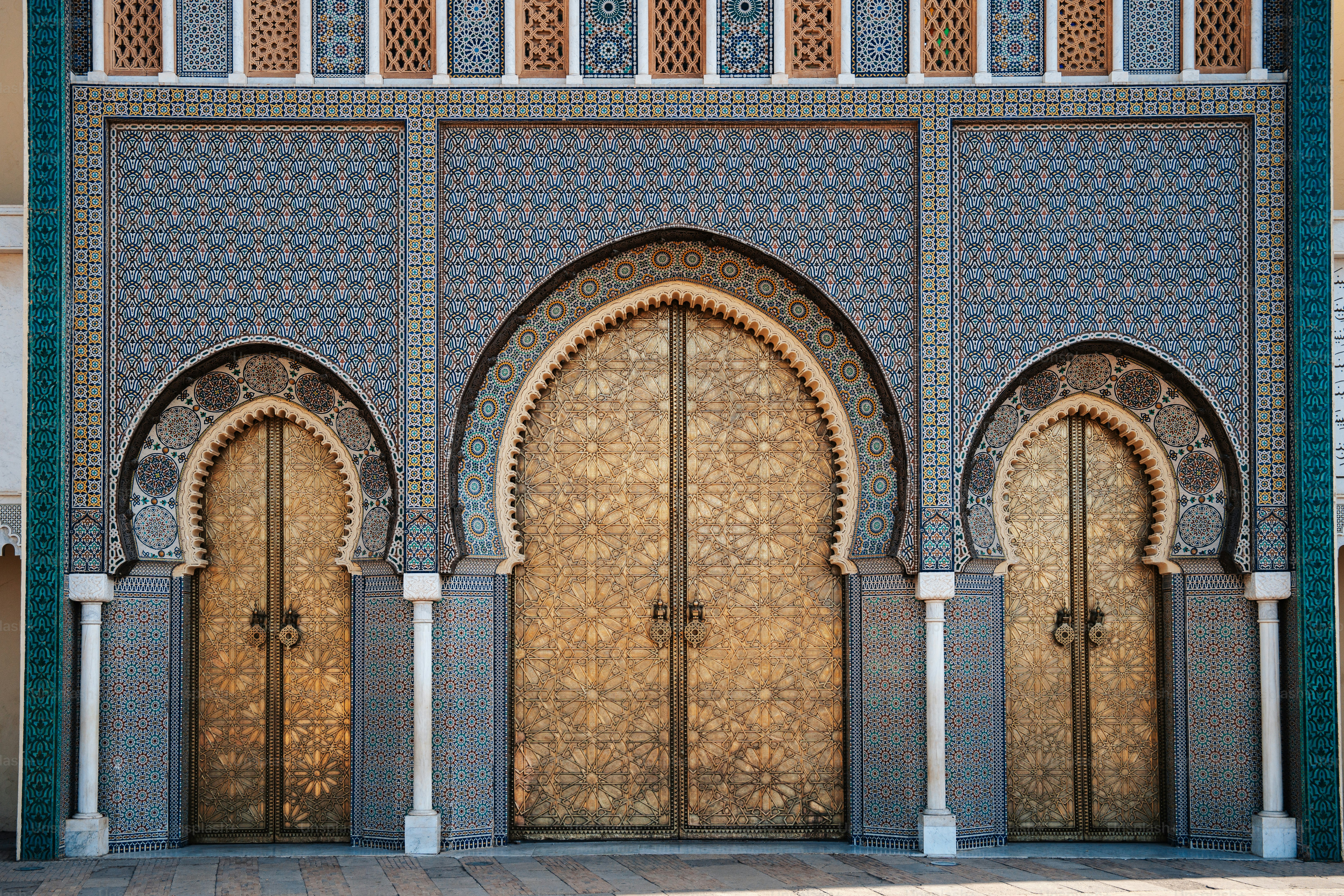 a building that has a bunch of doors in it
