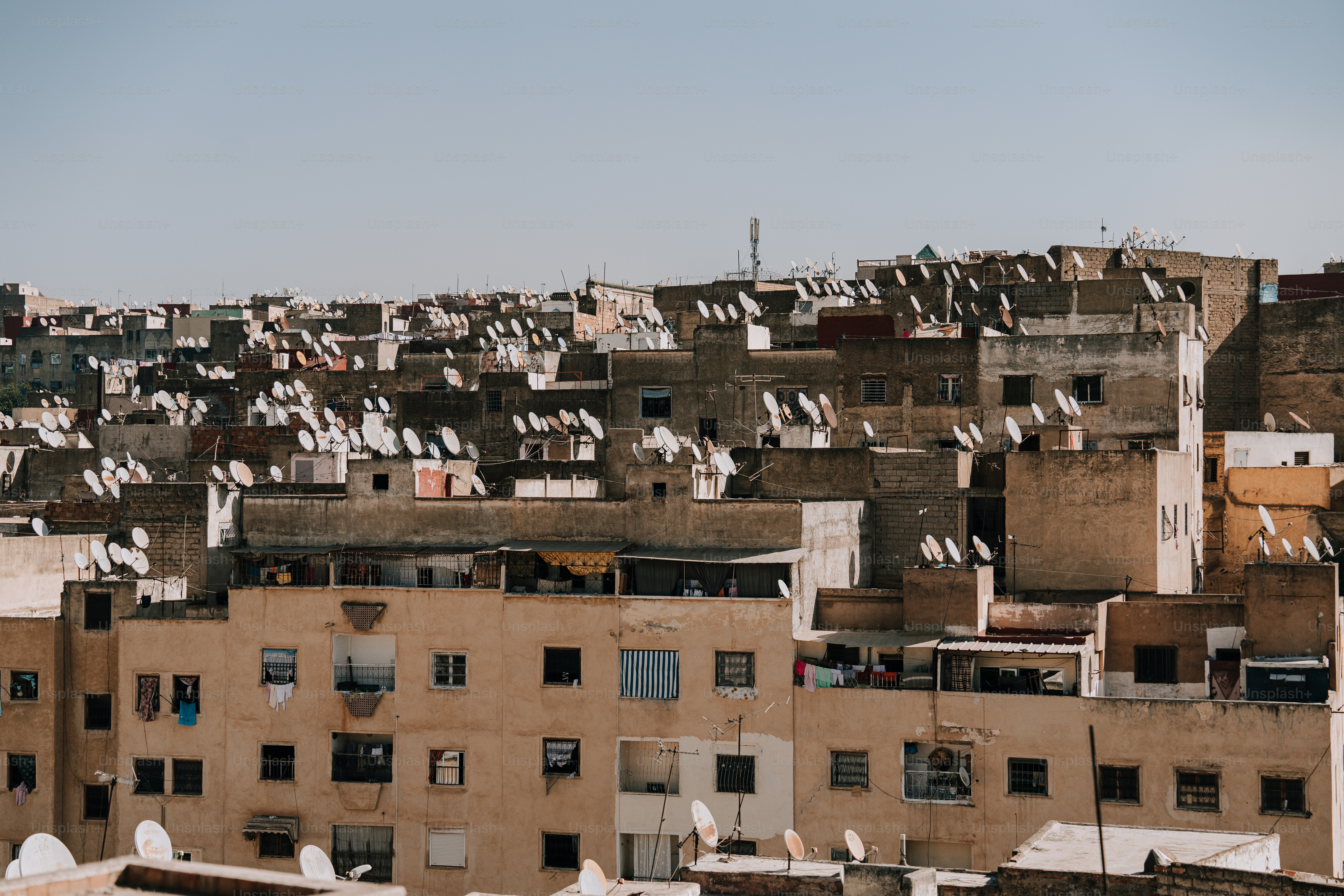 a view of a city with lots of buildings