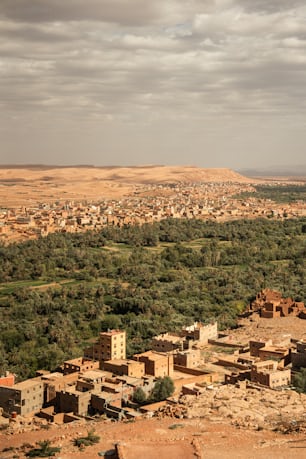 a village in the middle of the desert