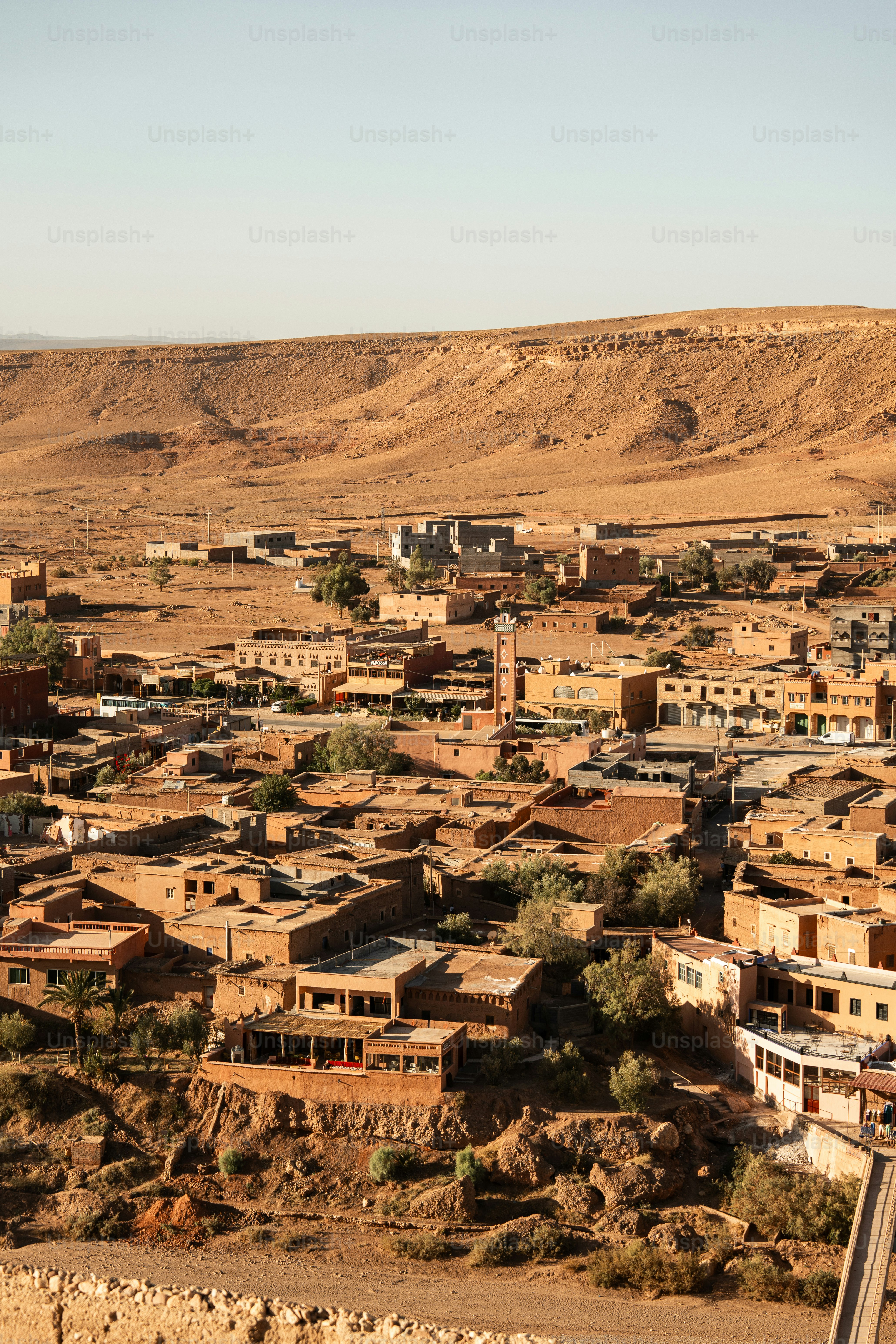 a village in the middle of a desert