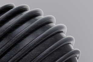 a close up view of a black cable