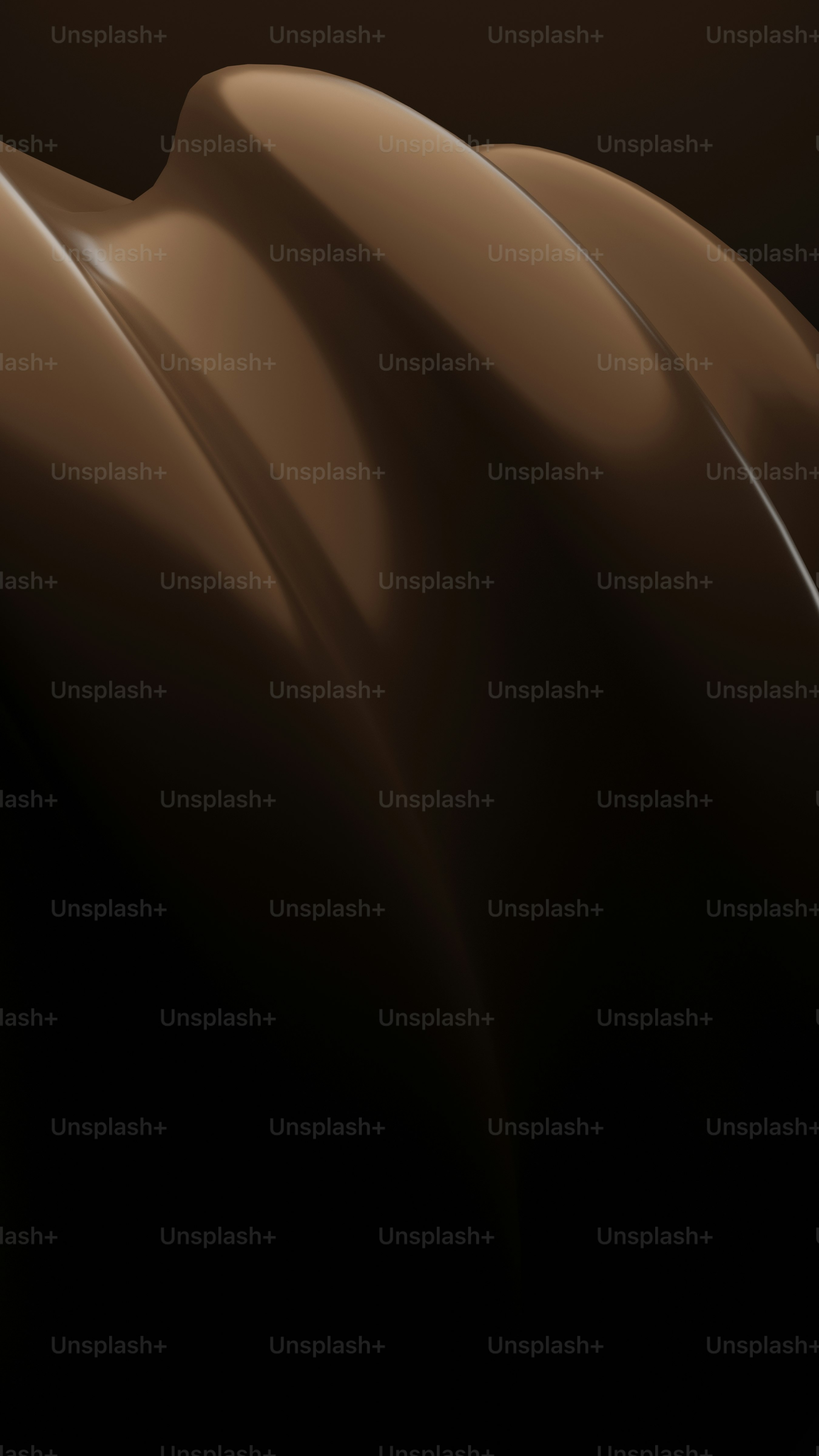 Eine Nahaufnahme einer schokoladenfarbenen Substanz