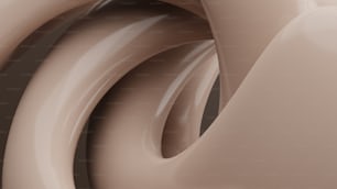a close up of a brown and white object