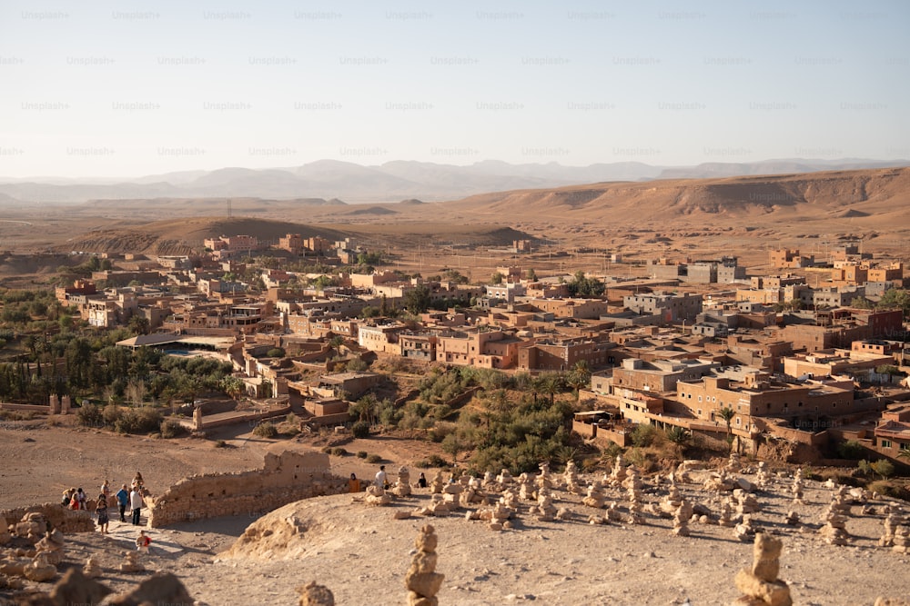 a village in the middle of a desert