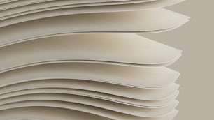 a stack of white papers stacked on top of each other