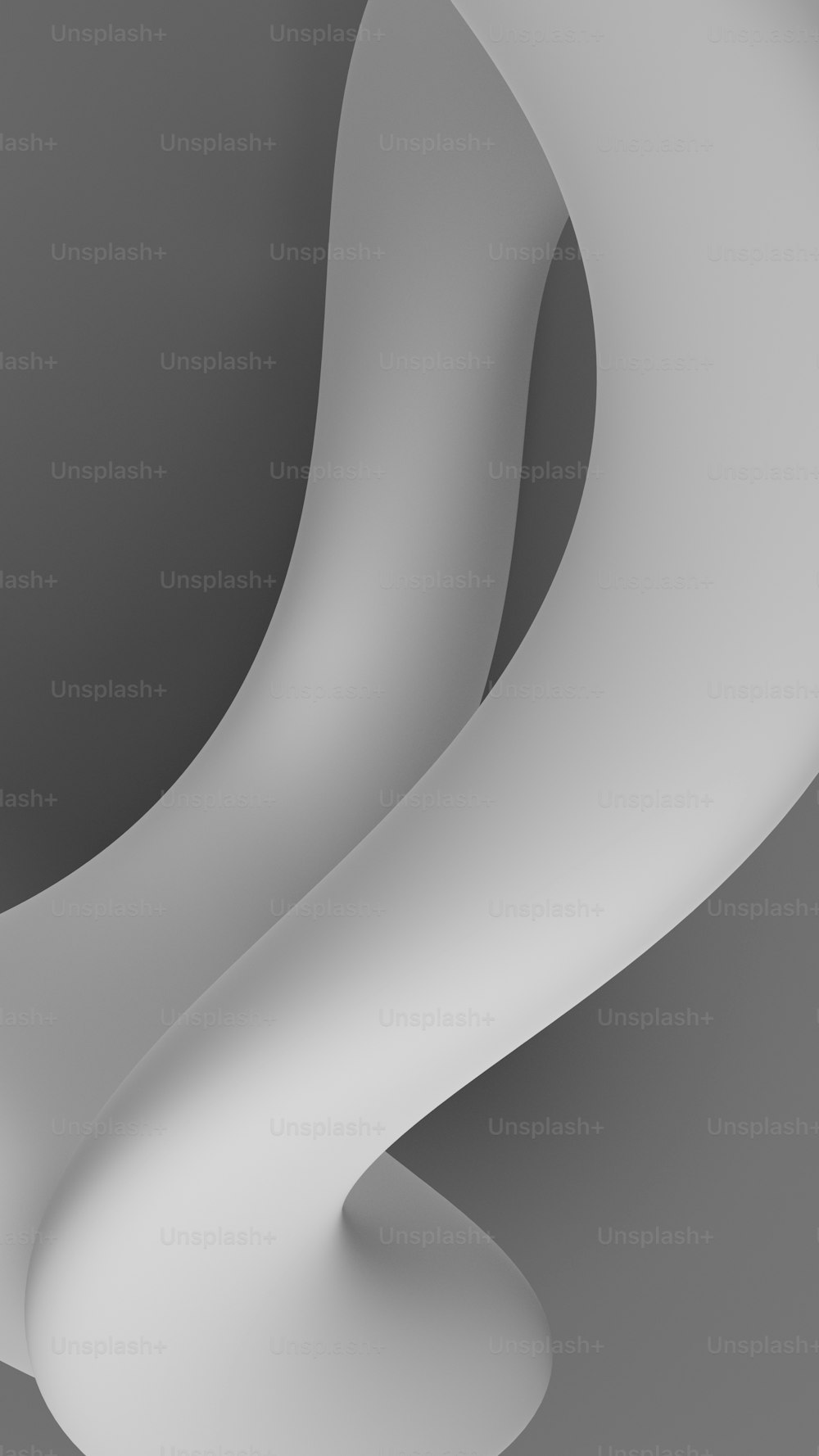 ein grauer und weißer abstrakter Hintergrund mit geschwungenen Kurven