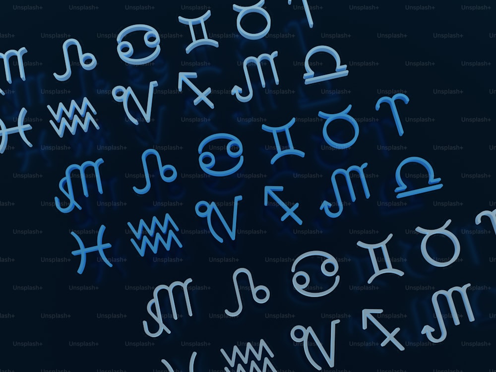 筆記体で書かれた文字と数字のセット