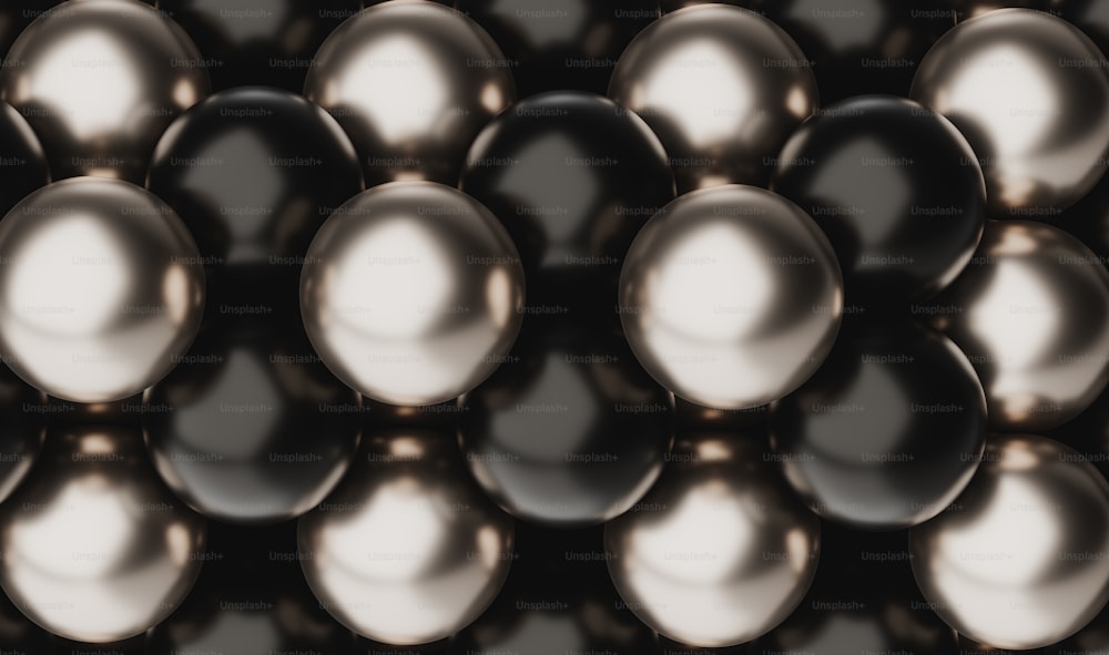 a large group of shiny balls are shown