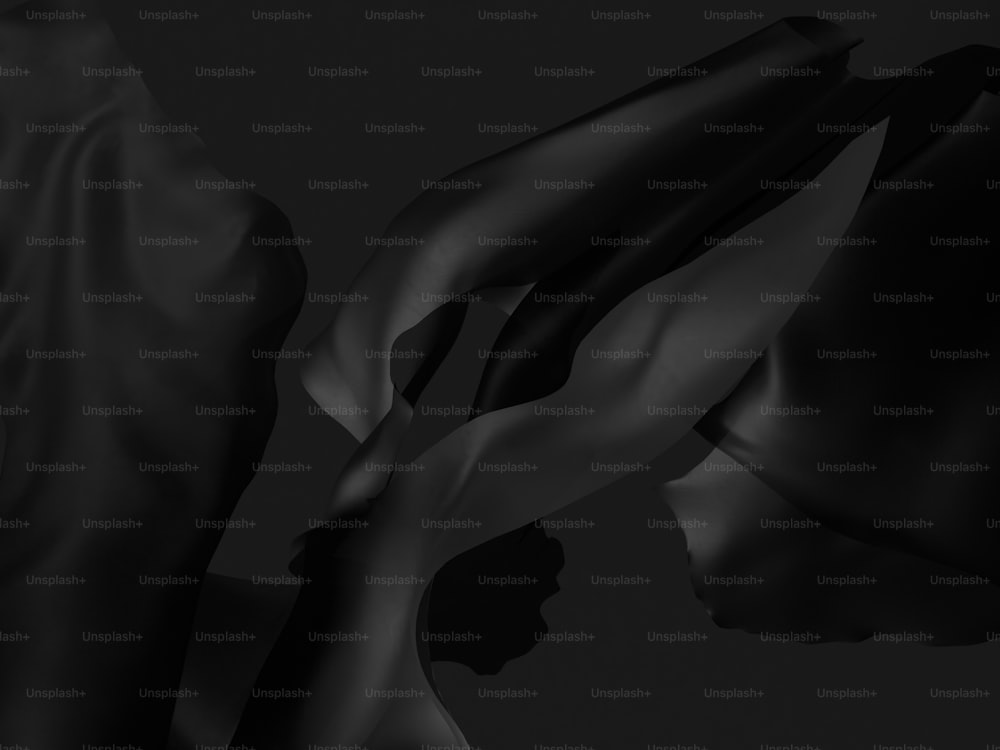 a black and white photo of a woman's torso