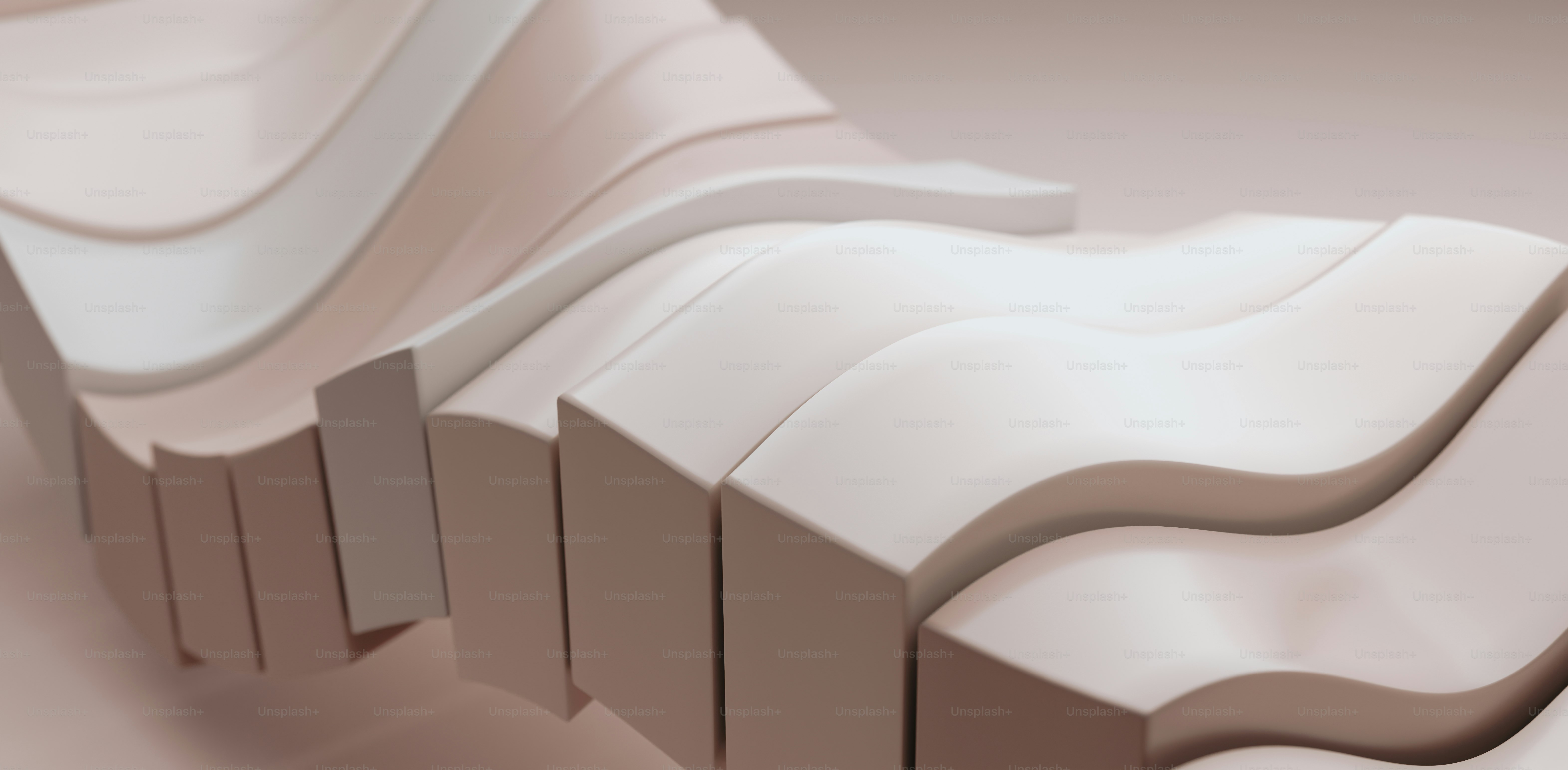 a white object with a wavy design on top of it