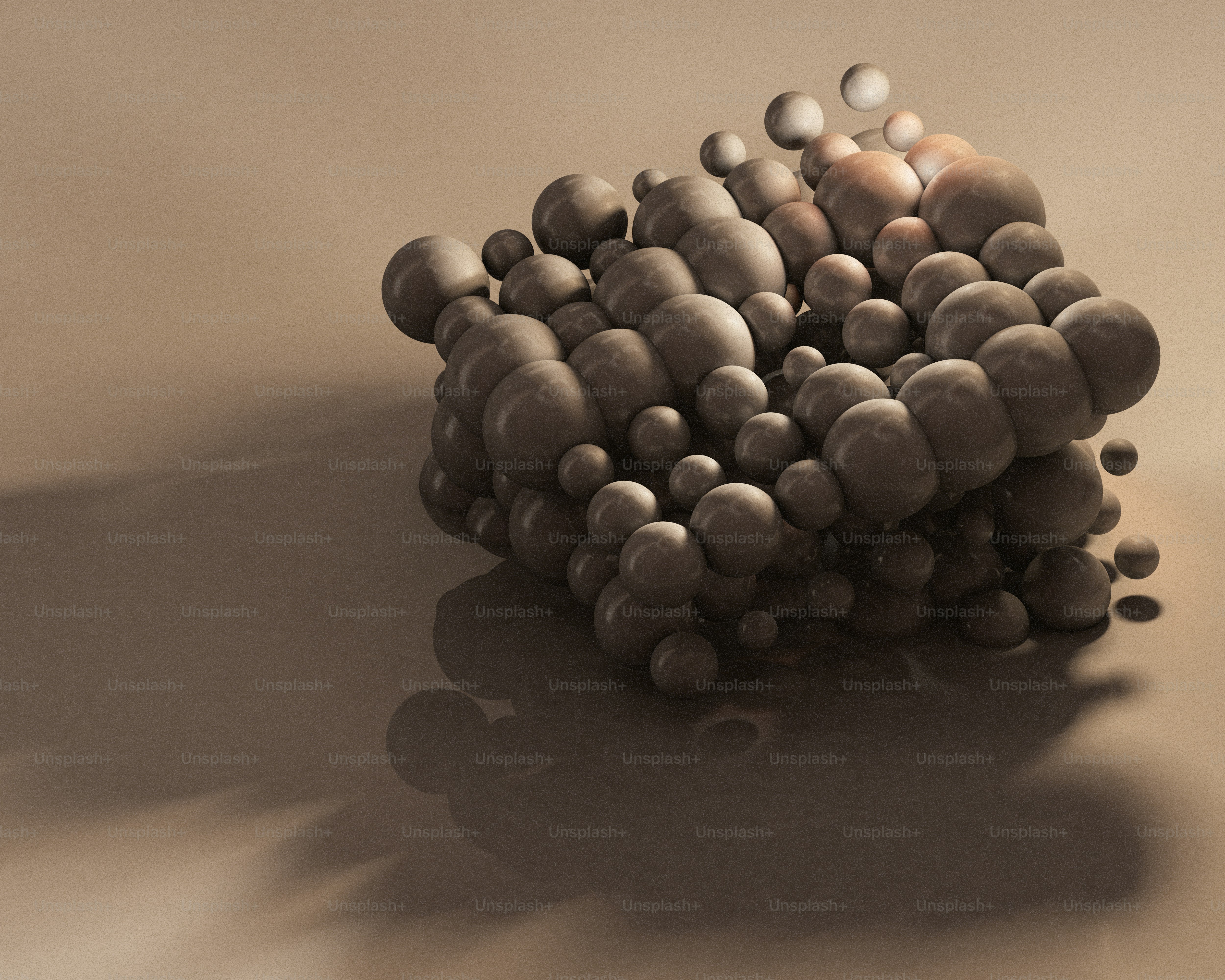 a bunch of balls sitting on top of a table