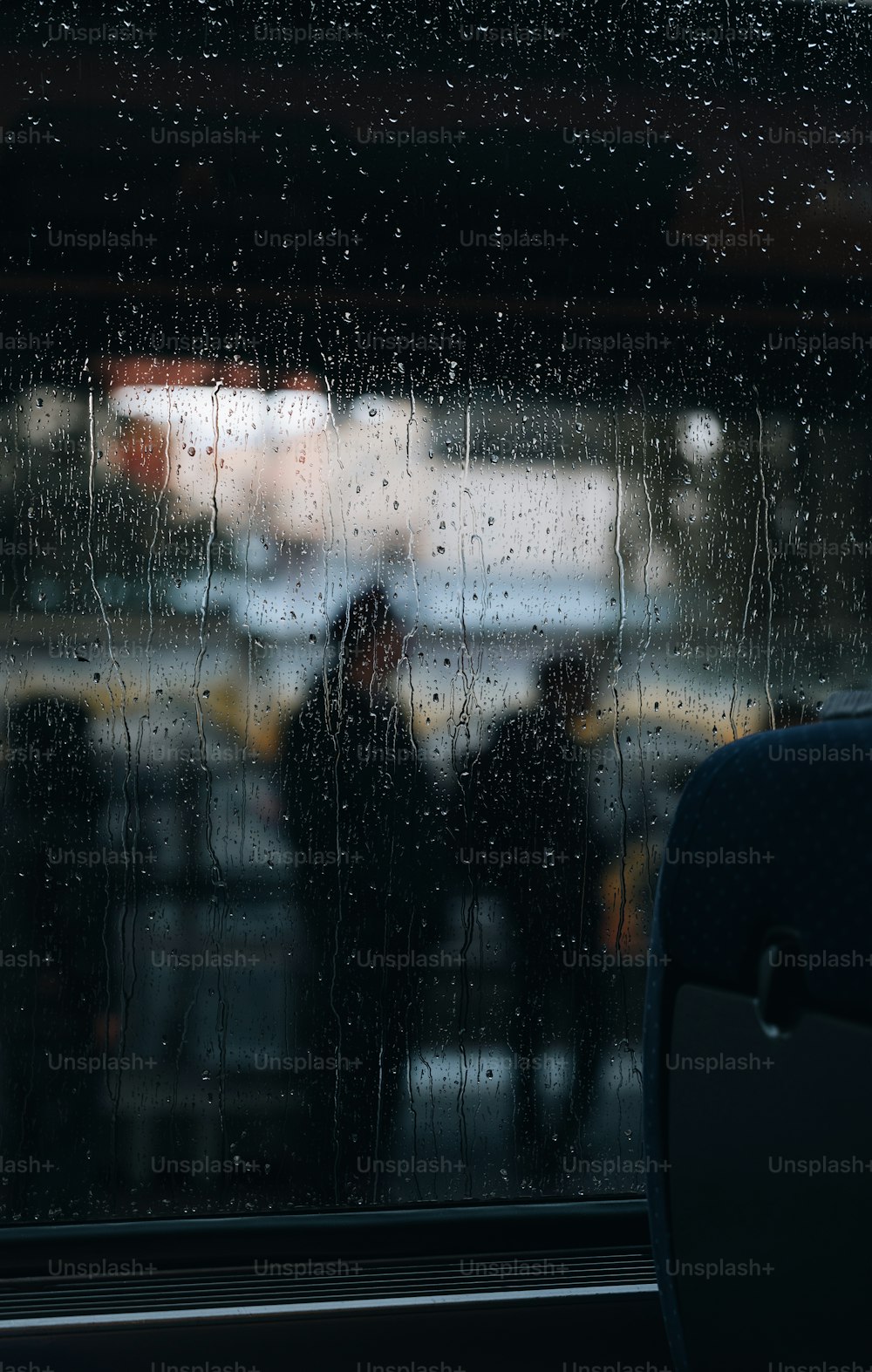 a view of a truck through a window