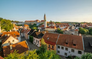 a view of a city from a high point of view